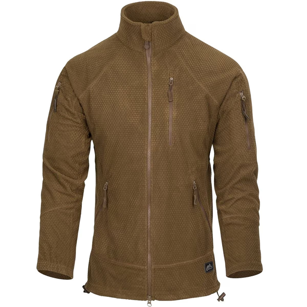 Куртка Helikon-Tex ALPHA Tactical - Grid Fleece, Coyote L/Regular (BL-ALT-FG-11) - изображение 2