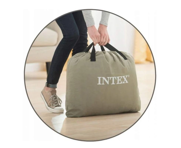 Надувная велюр-кровать Intex 64418 203х152х56 см со встроенным электронасосом - Фото 3 Надувная велюр-кровать Intex 64418 203х152х56 см со встроенным электронасосом - изображение 3
