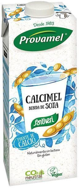 Zestaw napojów sojowych Santiveri Calcimel 12x1 l (5411188513551) - obraz 1