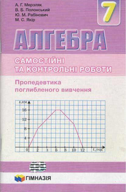 Алгебра, 7 кл., Самостійні та контрольні роботи (поглиблене вивчення ...
