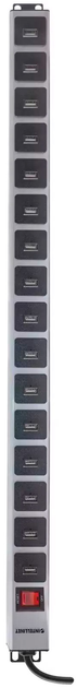 USB хаб Intellinet 164498 на 16 підключень USB-A 2м штекер CEE 7/7 - зображення 3