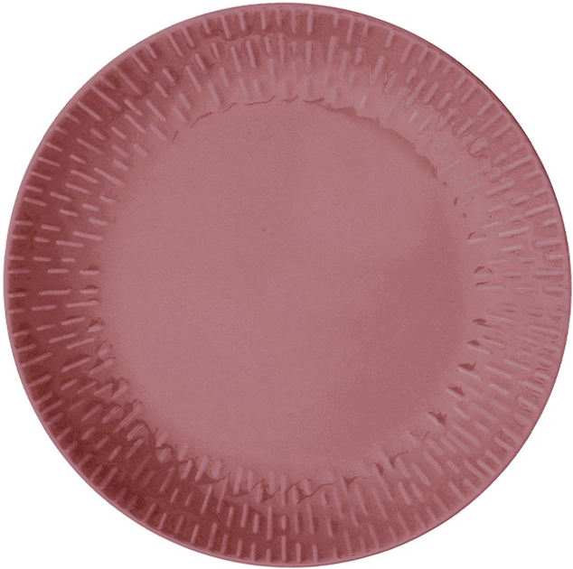 Тарілка обідня Aida Life in Colour Confetti Bordeaux з рельєфною порцеляною 27.5 см (5709554133633) - зображення 1