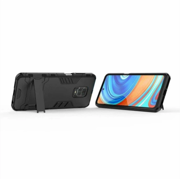 Чехол Transformer для Xiaomi Redmi Note 9S / Note 9 Pro противоударный Черный Без Бренда - изображение 2