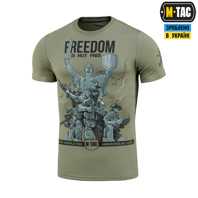 M-Tac футболка Freedom Light Olive L - зображення 1