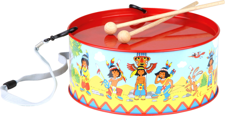 Барабан Lena Tin Toys Indians 20 см (4006942797905) - зображення 2