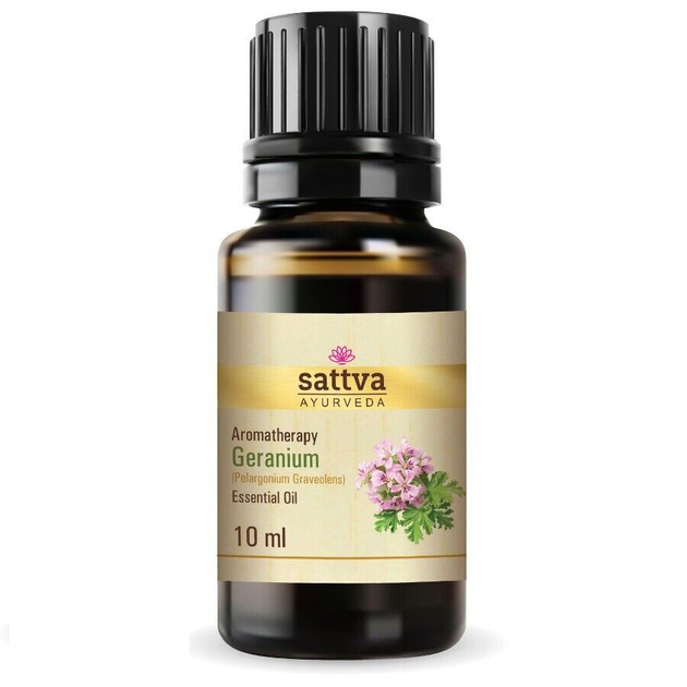 Olejek eteryczny Sattva Ayurveda geraniowy 10 ml (5903794187900) - obraz 1