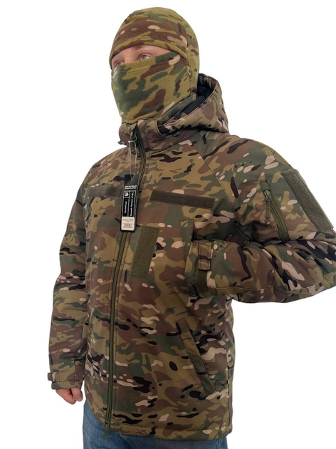 Куртка ТТХ военная зимняя Softshell мультикам 54 (00-00013491) - изображение 1