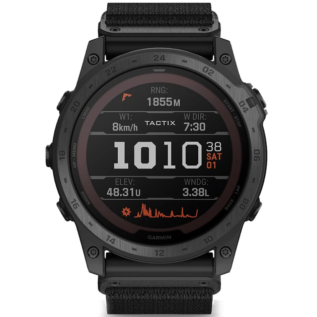 Смарт-часы Garmin Tactix 7 PRO Ballistics Solar (010-02704-21) - Фото 5 Смарт-часы Garmin Tactix 7 PRO Ballistics Solar (010-02704-21) - изображение 5