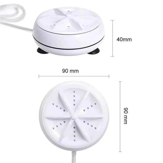 Портативная ультразвуковая мини стиральная машинка Turbine Wash от USB - изображение 10