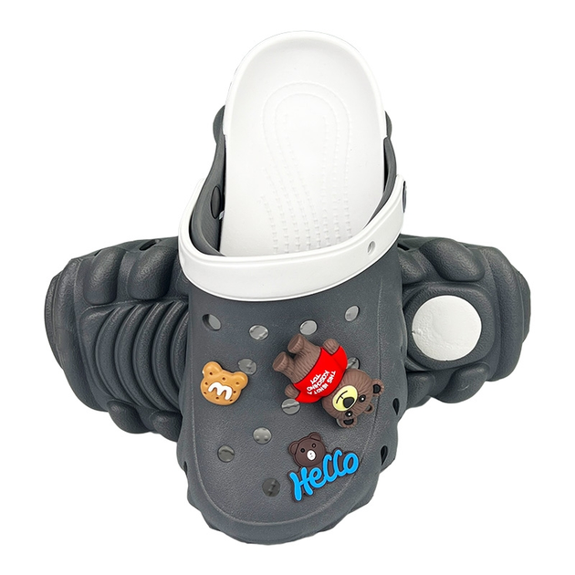 Сабо кроксы мужские с джибитсами 161-420 серые размер 43 (27 см) от ...