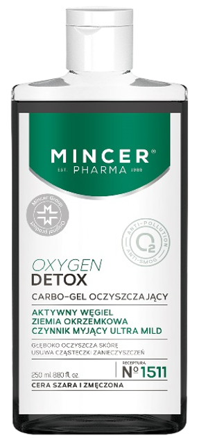Carbo-gel Mincer Pharma Oxygen Detox oczyszczający No.1511 250 ml (5902557262434) - obraz 1