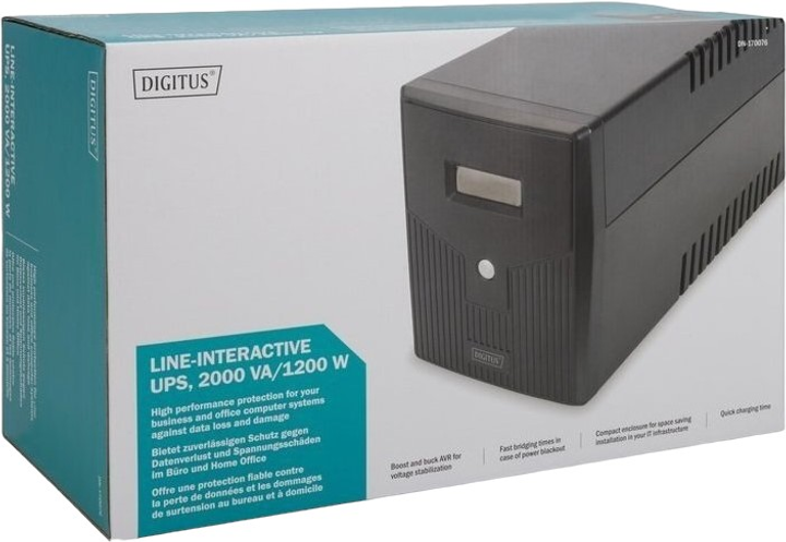 UPS Digitus DN-170067 2000VA (1200W) Black - obraz 5