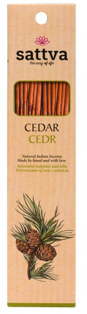 Kadzidło Sattva Natural Incense indyjskie cedr 15 szt (5903794183995) - obraz 1