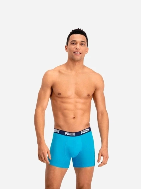 Zestaw majtek męskich typu bokserki 2 szt Puma Basic Boxer 2P 90682310 M Granatowy (8718824609836) - obraz 3