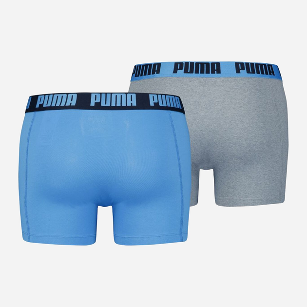 Komplet męskich majtek 2 sztuki Puma Basic Boxer 2P 90682372 2XL Niebieski/Szary (8720245482387) - obraz 2