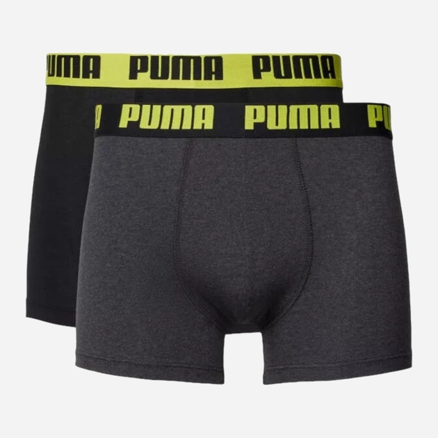 Набір чоловічих трусів 2 штуки Puma Basic Boxer 2P 90682375 2XL Чорний (8720245482530) - зображення 1