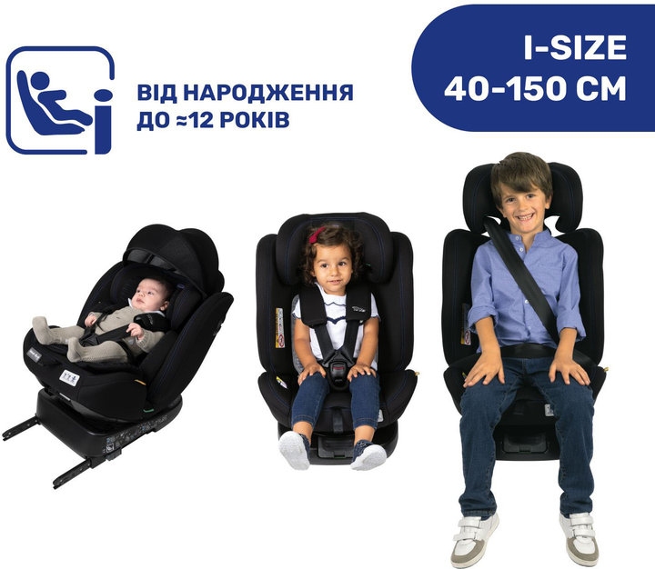 Автокресло Chicco Unico Evo i-Size Air Черное (87031.72) - изображение 3