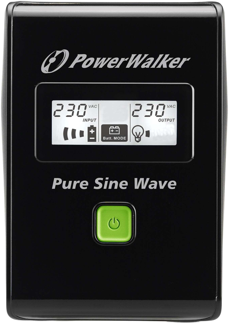 ДБЖ PowerWalker VI 800 SW FR 800VA (480W) Black - зображення 2