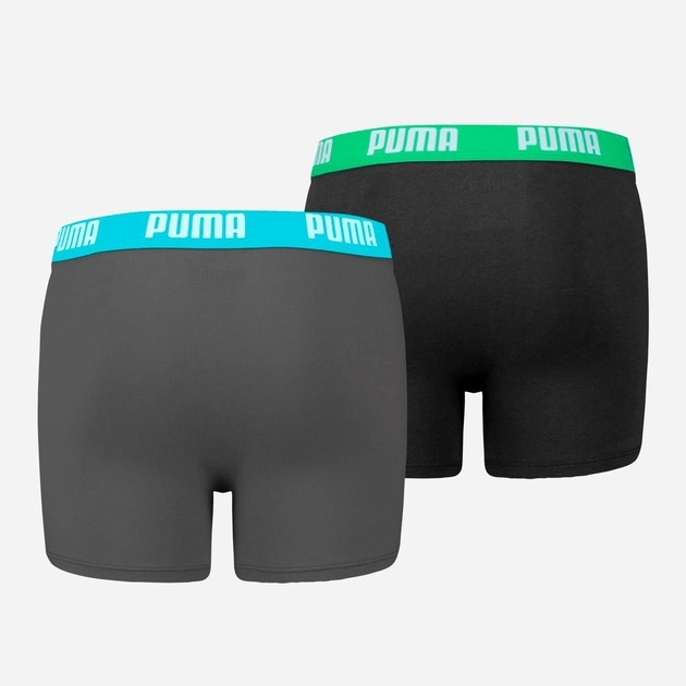 Набір підліткових трусів-боксерів 2 шт для хлопчика Puma Boys Basic Boxer 2P 93545401 176 Чорний/Сірий (8720245232142) - зображення 2