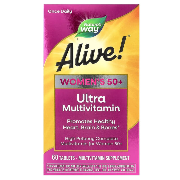 Мультивитамины для женщин от 50 лет Nature's Way, Alive! "Women's 50 ...