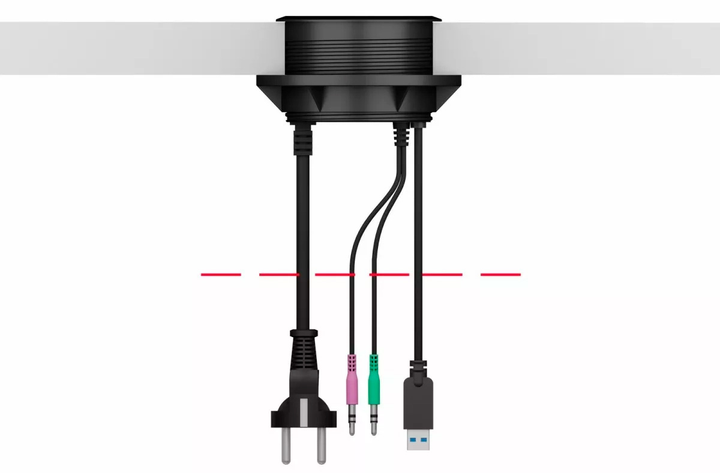 Подовжувач вбудований Icy Box IB-HUB1430 4-Port USB 3.0 Black - зображення 3
