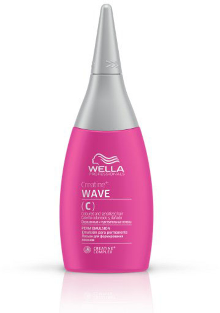 Emulsja do kręcenia włosów farbowanych i wrażliwych Wella Creatine + Wave C 75 ml (8005610437941) - obraz 1