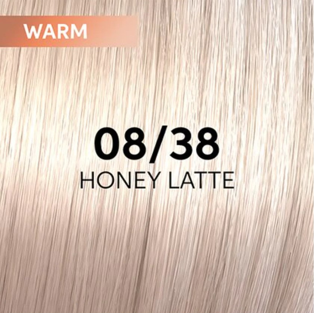 Glazura koloryzująca do włosów Wella Shinefinity Zero Lift Glaze 08 - 38 Honney Latte / Light Blonde Gold Pearl 60 ml (4064666057446) - obraz 2