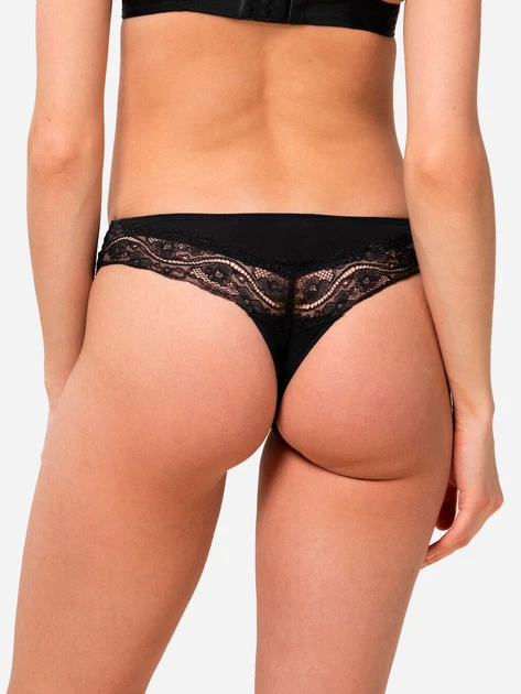 Zestaw damskich majtek typu tanga 2 szt Triumph 10218673 S Czarny (7613108773474) - obraz 3