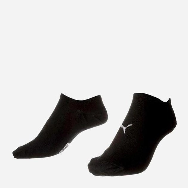 Набір чоловічих шкарпеток 3 пари Puma Unisex Footie 2P High Cut 90798101 43-46 Чорний (8720245034654) - зображення 2