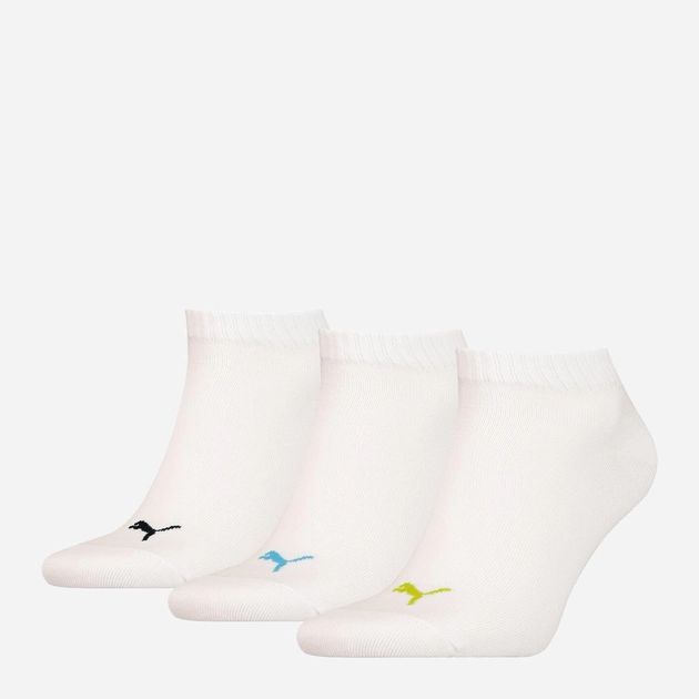 Набір чоловічих шкарпеток 3 пари Puma Unisex Sneaker Plain 3P 90680775 39-42 Білий (8720245486583) - зображення 1