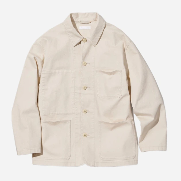 Джинсовая куртка мужская Uniqlo 61839141 3XL Молочная (1159798656) - Фото 2 Джинсовая куртка мужская Uniqlo 61839141 3XL Молочная (1159798656) - изображение 2