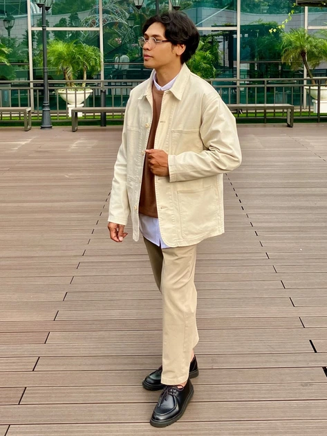 Джинсовая куртка мужская Uniqlo 61839141 3XL Молочная (1159798656) - Фото 13 Джинсовая куртка мужская Uniqlo 61839141 3XL Молочная (1159798656) - изображение 13