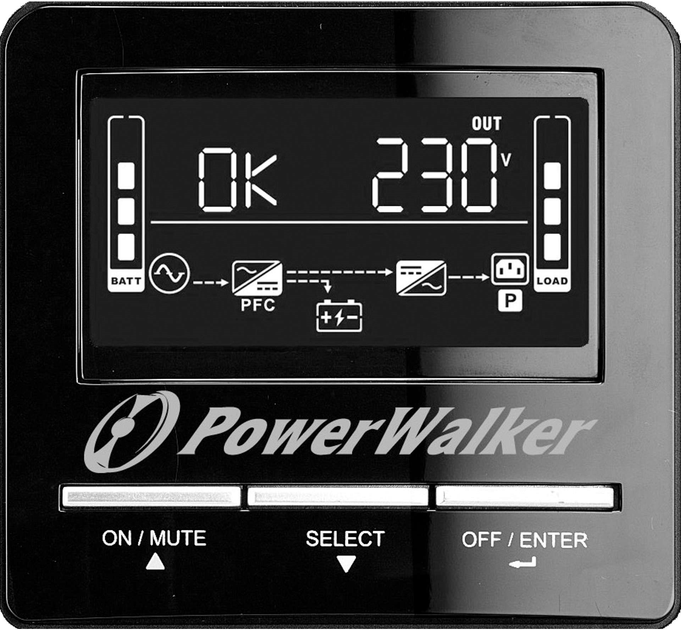 ДБЖ PowerWalker VI 1100 CW FR 1100VA (770W) Black - зображення 3