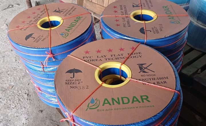 Шланг рукав Лейфлет (Layflat) ANDAR 6'' (150 мм) 4Бар 100 м - изображение 2
