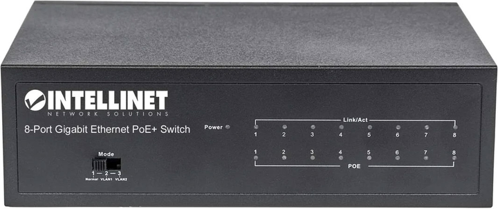 Switch Intellinet 561204 8x 10/100/1000 (766623561204) - obraz 2