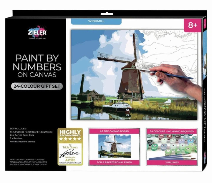 Картина за номерами Zieler Windmill 42 x 29.7 см (0604565571113) - зображення 2