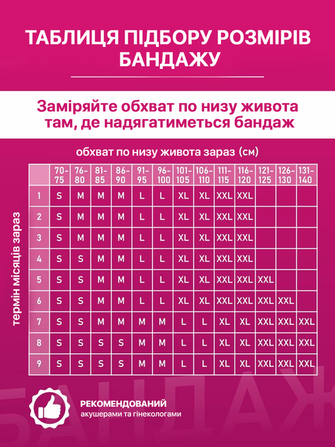Ортопедичний бандаж для вагітних 4 в 1 для живота попереку таза корсет відновлює коригуючий для вагітних XL (338724) - зображення 6