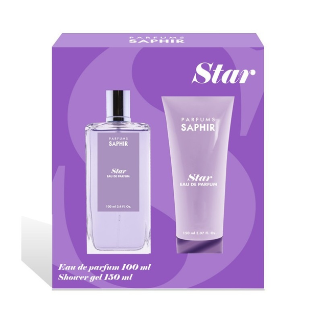 Zestaw damski Saphir Star Women Woda perfumowana damska 100 ml + Żel pod prysznic 150 ml (8424730028332) - obraz 1