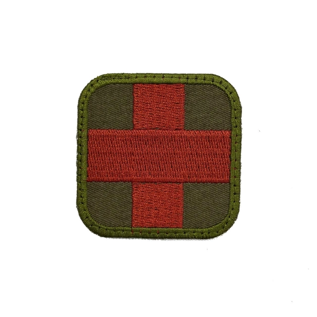 Шеврон для медика медичний червоний крест MAX-SV-0221 - зображення 1