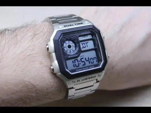 Мужские наручные электронные часы Skmei 1335 Ripple Silver - изображение 8