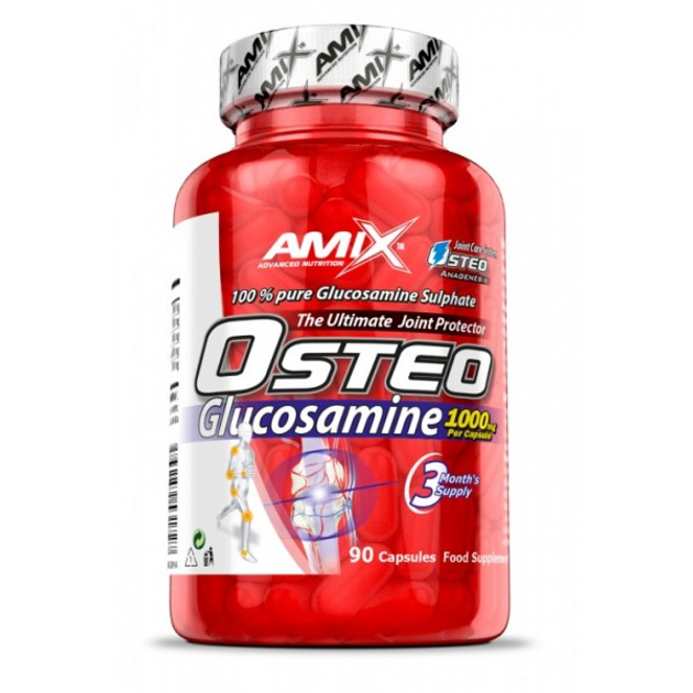 Комплекс для суглобів та зв'язок Amix Osteo Glucosamine 1000 мг 90 капс (1091-819 372) - зображення 1