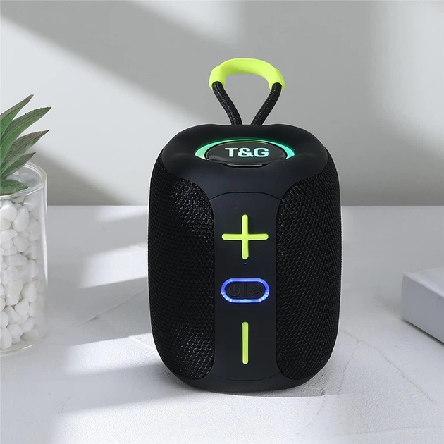 Портативная Bluetooth колонка TG658 8W с RGB подсветкой Black - Фото 2 Портативная Bluetooth колонка TG658 8W с RGB подсветкой Black - изображение 2