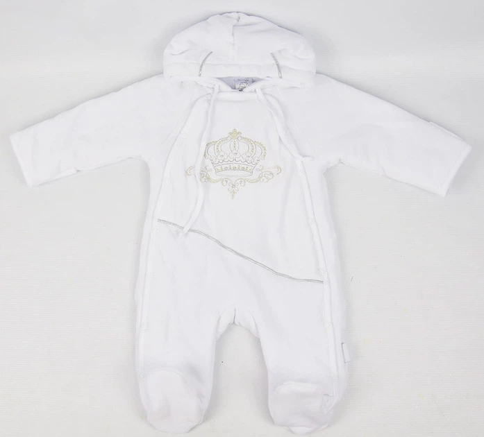 Демисезонный комбинезон на синтепоне для мальчика "Принц" Garden Baby 10064-01 белый 56 - Фото 2 Демисезонный комбинезон на синтепоне для мальчика "Принц" Garden Baby 10064-01 белый 56 - изображение 2