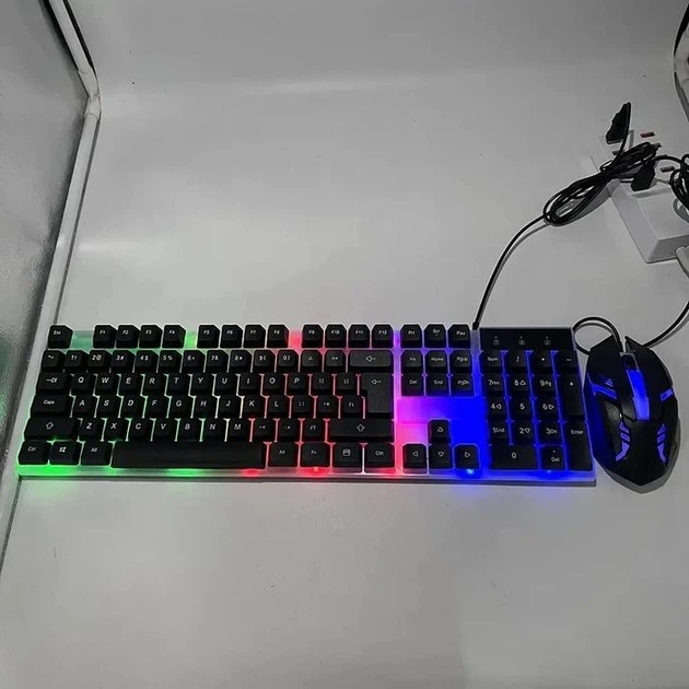Комплект клавиатура и мышь проводной с подсветкой RGB ARTLINE 5003 геймерский комплект - изображение 8
