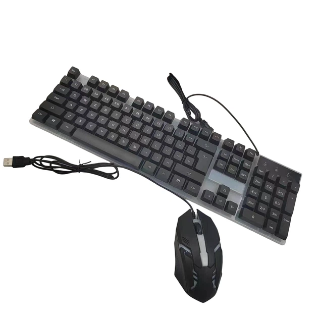 Комплект клавиатура и мышь проводной с подсветкой RGB ARTLINE 5003 геймерский комплект - изображение 10