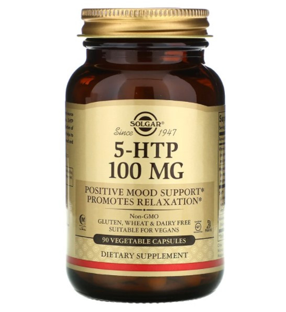 5-гідрокситриптофан Солгар Solgar 5-HTP 100 mg 90 капсул – фото ...