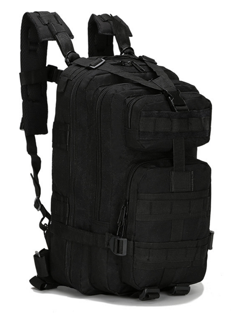 Рюкзак крепкий для рыбалки, охоты, туризма Molle Assault A12 25 л, черный S - изображение 1