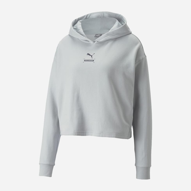 Bluza damska z kapturem krótka Puma Better 67003380 M Szara (4064537599273) - obraz 6