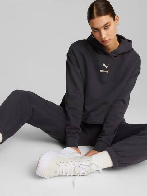 Bluza damska z kapturem krótka Puma Better 67003375 L Czarna (4065449014854) - obraz 3