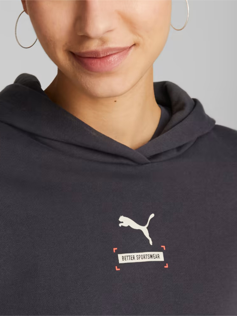 Bluza damska z kapturem krótka Puma Better 67003375 XS Czarna (4065449014892) - obraz 4